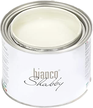 Barattolo bianco vernice pittura shabby